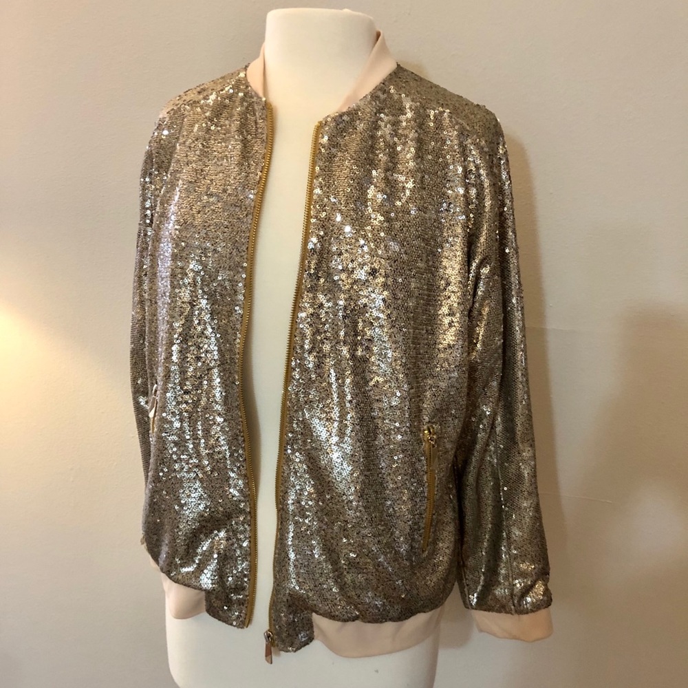 Super Shimmering Zip-front Jacket